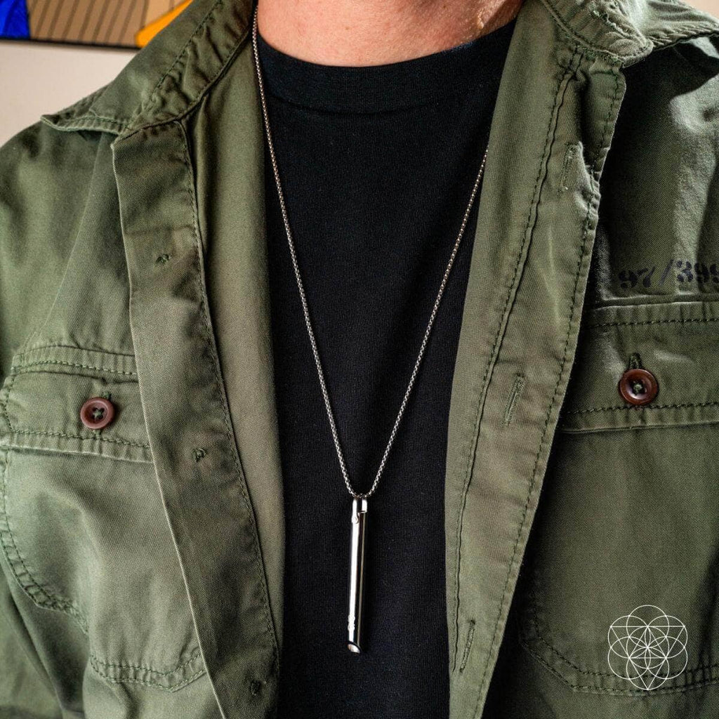 BREATHE. and Cycle Breaker - Mindfulness Breathing Necklaces: Golden BREATHE.