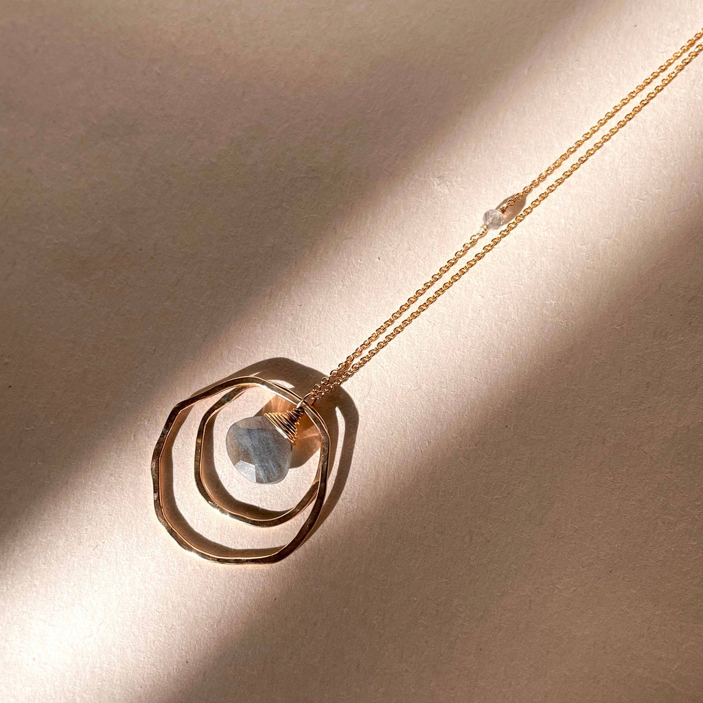 Double Organic Stone Necklace