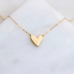 Heart Necklace: Sterling Silver / 18