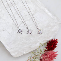 Mini Star Necklace: Silver