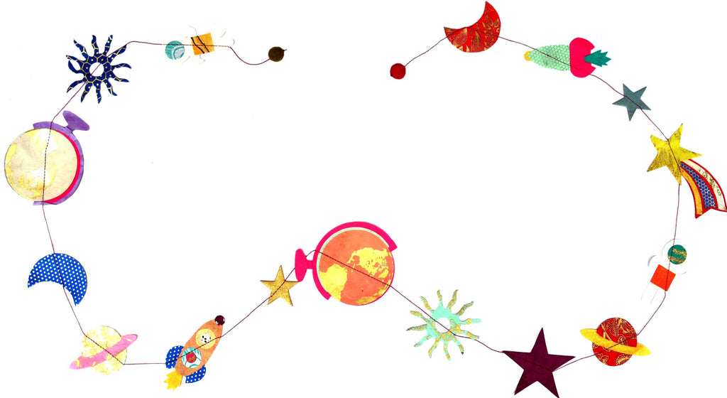 5ft  Paper Garland, Space