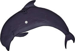 Blue Gem Dolphin Wall Art - Metal & Capiz