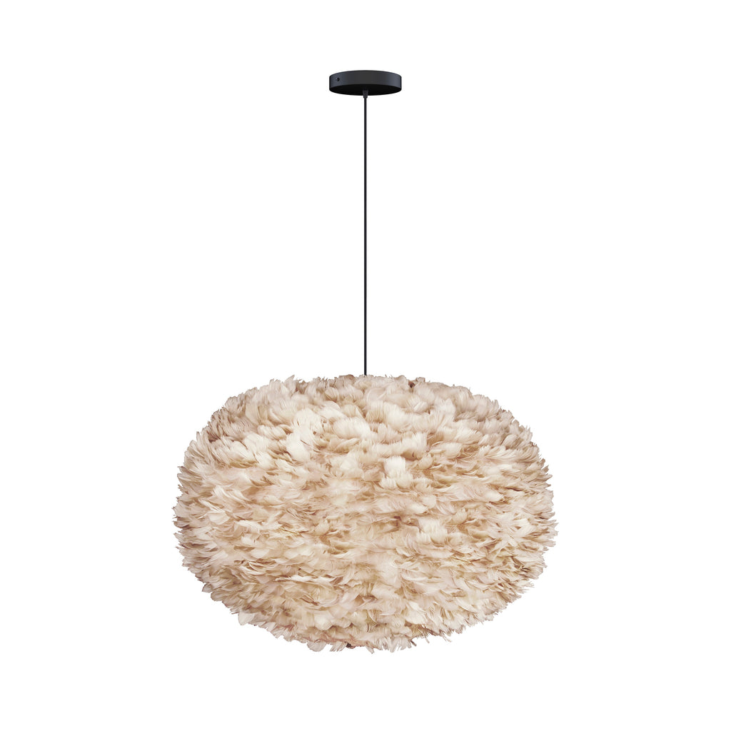 Eos Large Hardwired Pendant in Light Brown