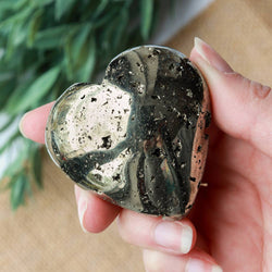 Natural Pyrite Heart (Medium)