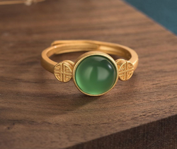 Asian/Chinese Classic Style Jade Open Ring