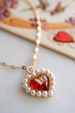 Crimson Memories | Heart Necklace