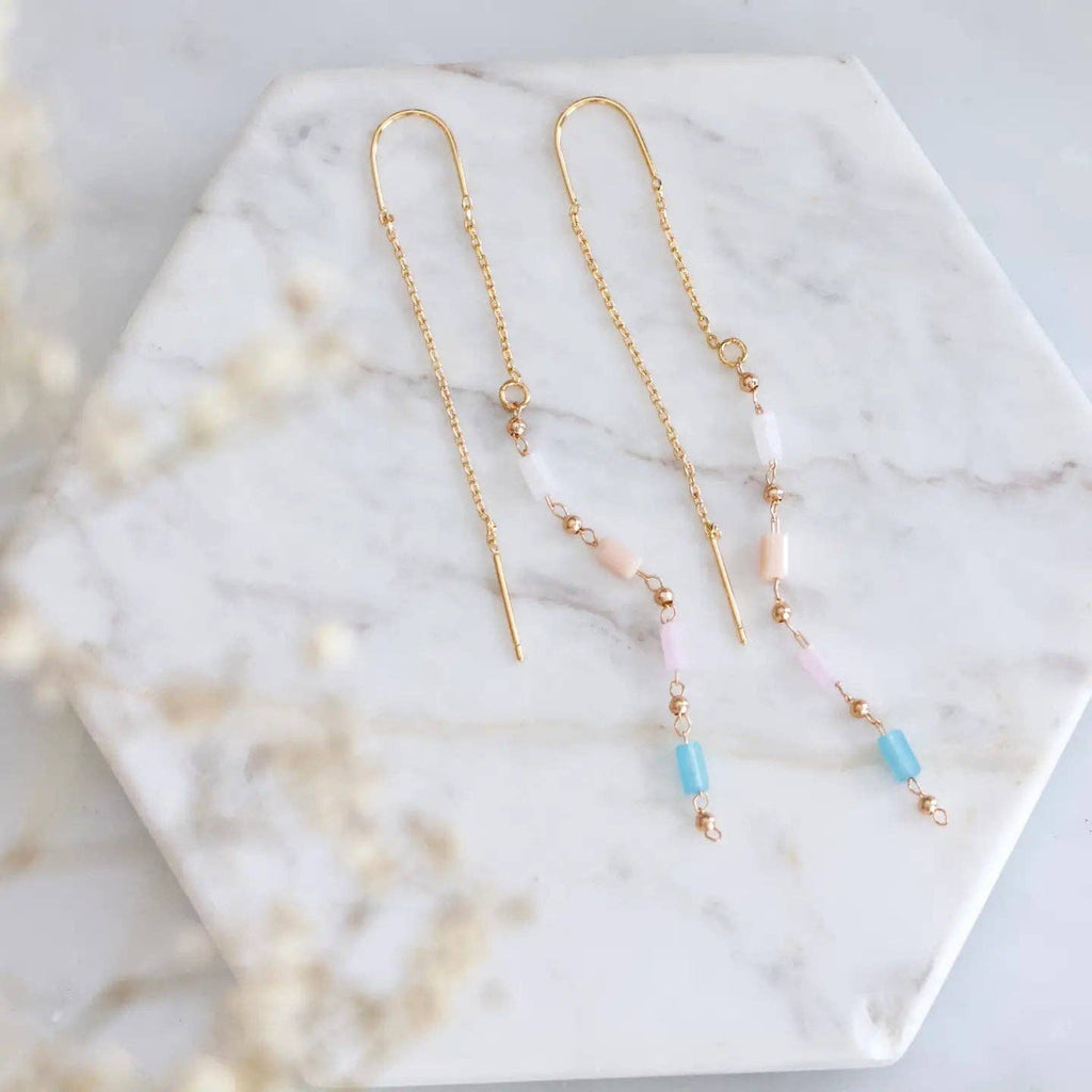 Beaded Threader Earrings