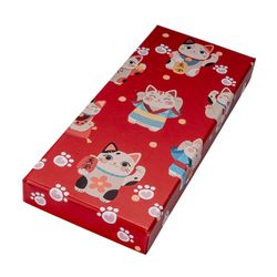 Lucky Cat Neko 2 Pair Chopsticks and Rests Git Set (1/100)