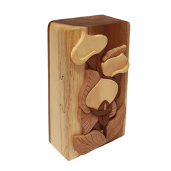 Peace Lily - Hand Carved Keepsake Gift Box