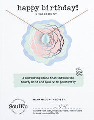 Chalcedony Luxe Necklace for Happy Birthday