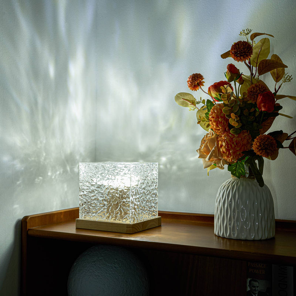16 Color-changing Water Ripple Table Lamp Night Light | Om Gallery