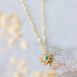 Turquoise Starburst Necklace