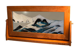 Cherry Wood (Traditional) Moving Sand Art Pictures: Volcanic Clear / Small