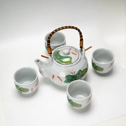 Koi Lotus Tea Set 22oz Tea Pot with 4 Cups (1/12)