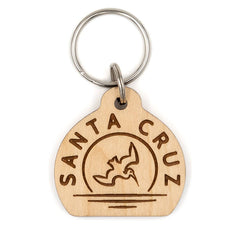 Santa Cruz Pelican Wood Keychain