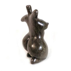 Kneeling Stone Goddess Figure