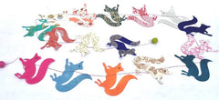 5ft Paper Garland, foxes