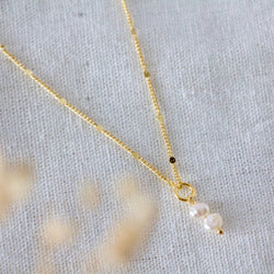 Mini Pearl Drop Necklace