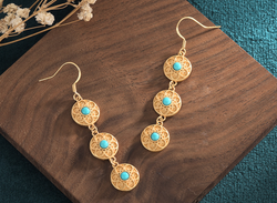 Golden Spiritual Earrings