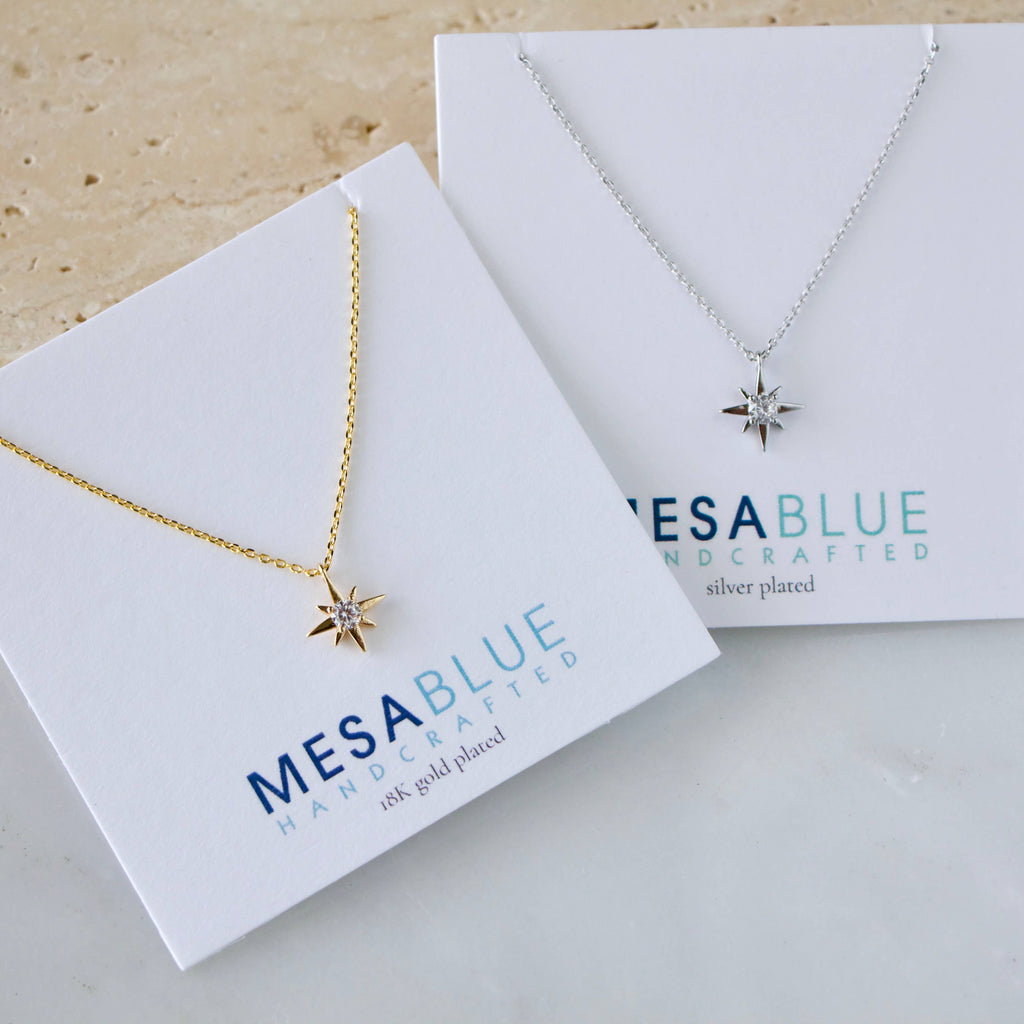Mini Star Necklace: Silver