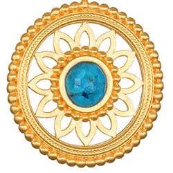 Summer - 32” Nurture Intuition Turquoise Mandala Necklace 32
