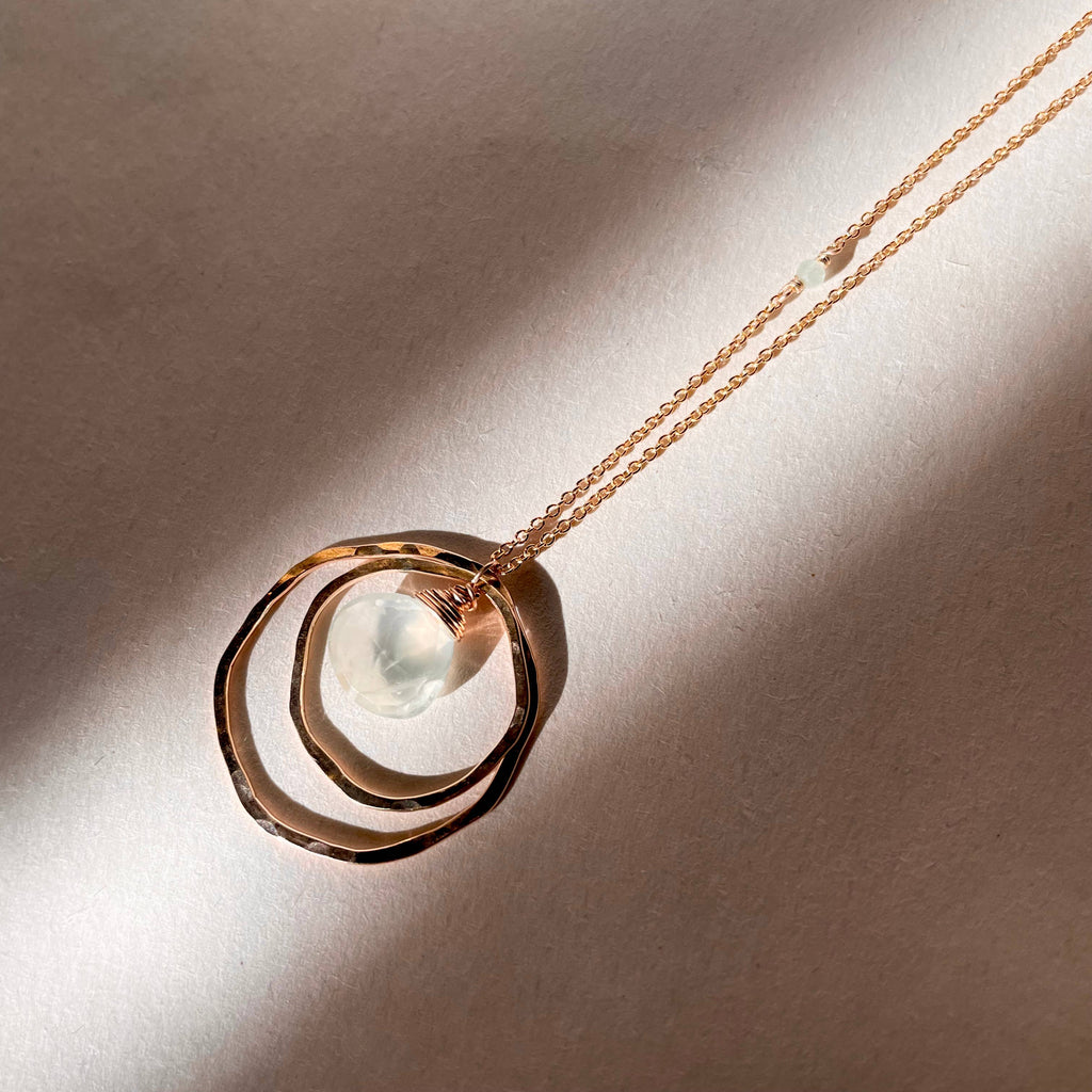 Double Organic Stone Necklace