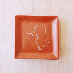 Square Animal Dish: T-Rex Square Dish