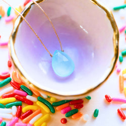 Chalcedony Luxe Necklace for Happy Birthday