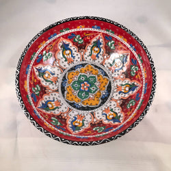Round Embossed Ceramic Bowl - 10
