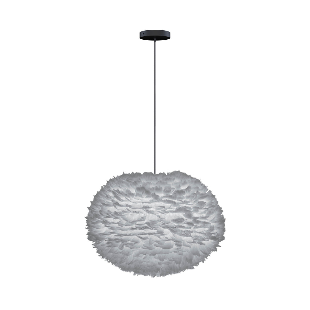 Eos Large Hardwired Pendant in Grey
