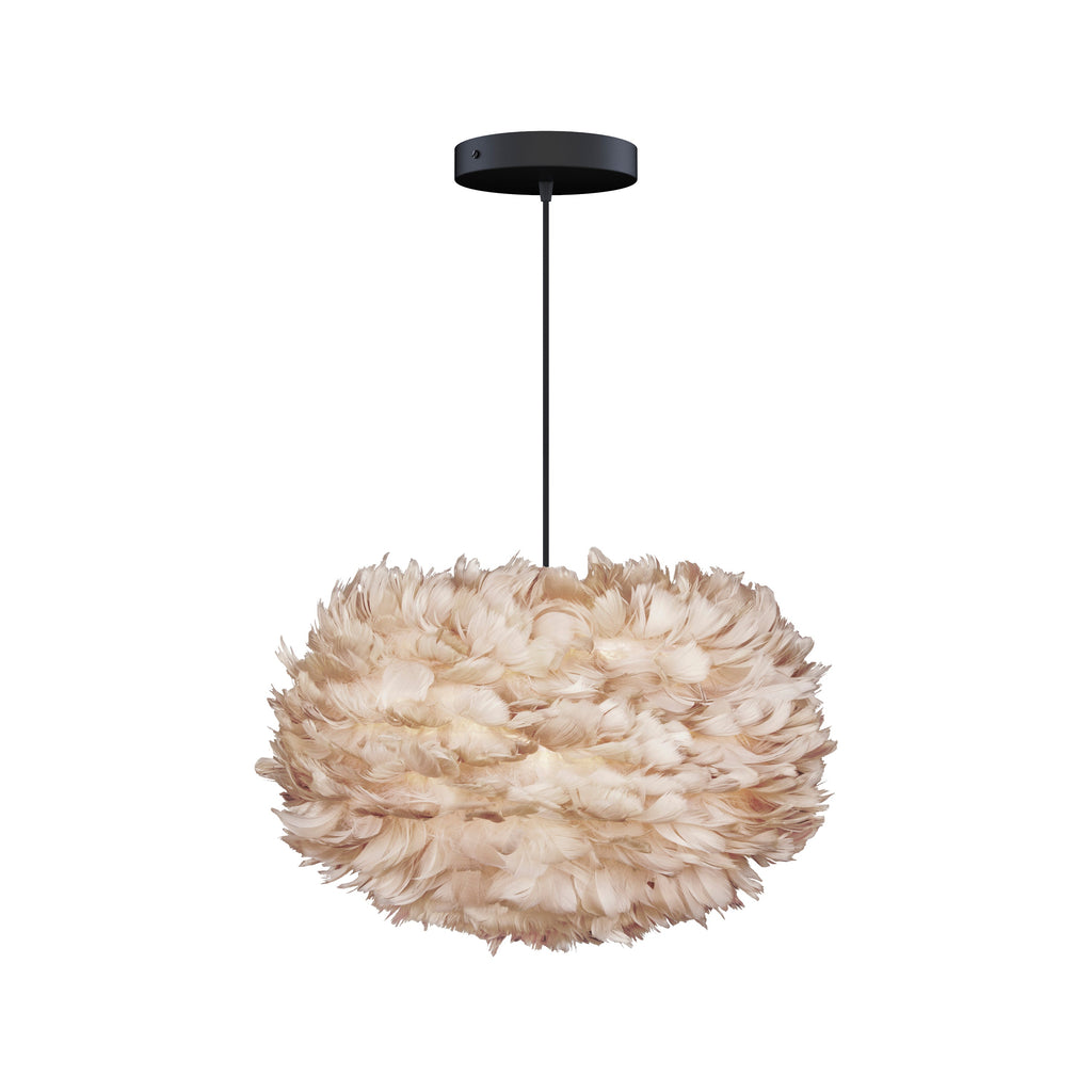 Eos Medium Hardwired Pendant in Light Brown