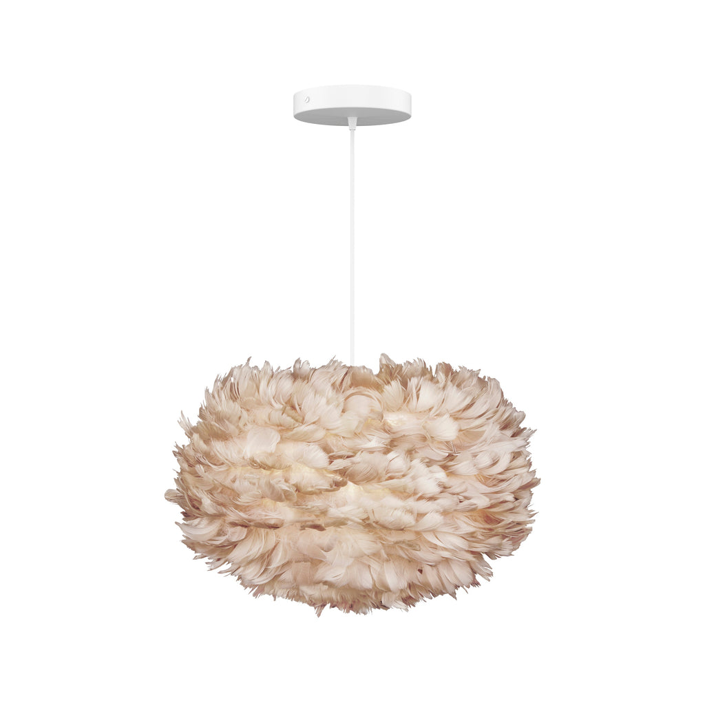Eos Medium Hardwired Pendant in Light Brown
