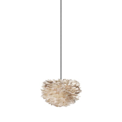 Eos Micro Plug-In Pendant in Light Brown, Black Cord