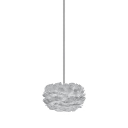 Eos Micro Plug-In Pendant in Grey, Black Cord