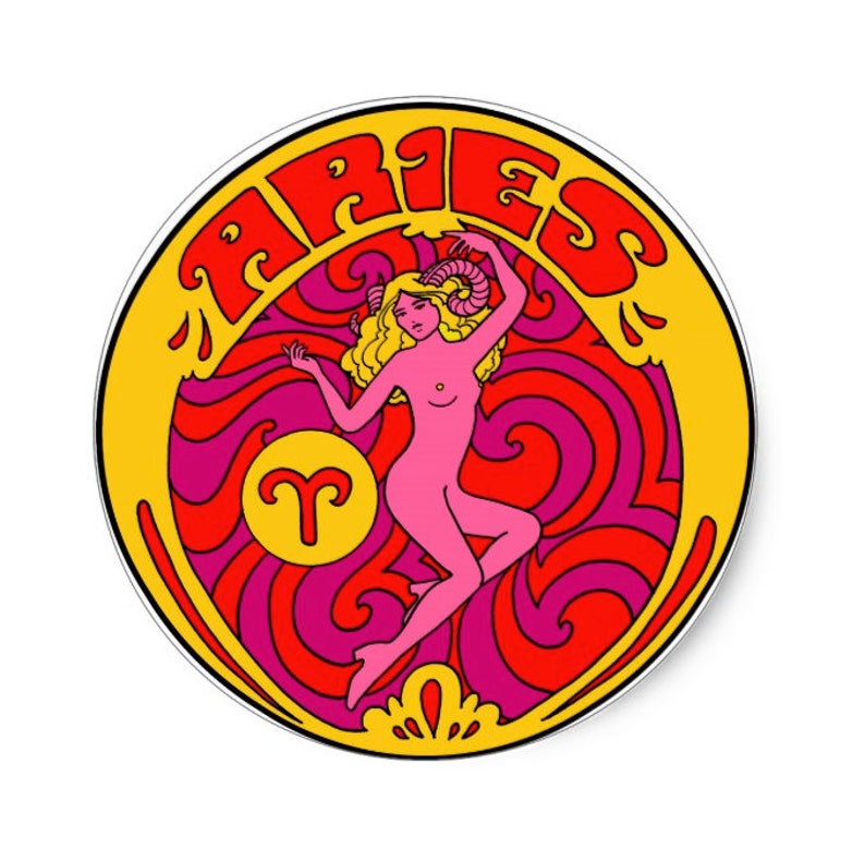 Aries Zodiac Sticker