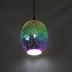 3D Fireworks Pendant Light Egg