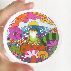 Happy Frog Sticker