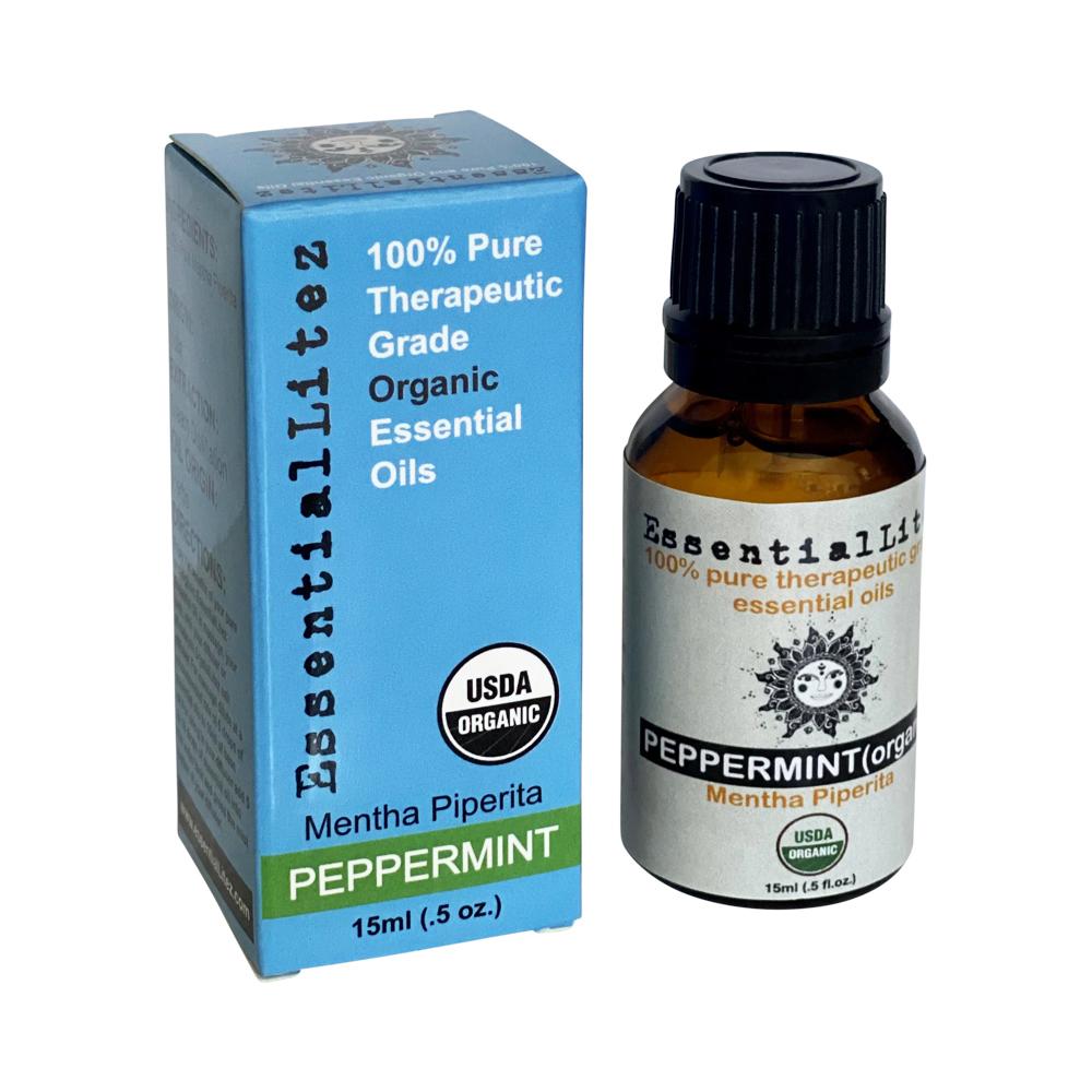 100% Pure Essential Oils (1/2oz) (Peppermint)ORGANIC