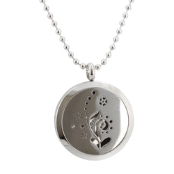 Flower Aromatherapy Diffuser Locket Necklace
