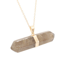 Rutilated Quartz Gemstone Necklace