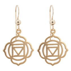 Bronze Chakra Earrings