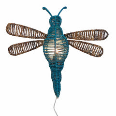 Dragonfly Wall Lamp Sea Blue