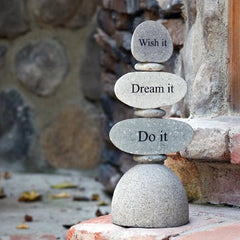 Cairn Sculpture - Wish it, Dream it, Do it