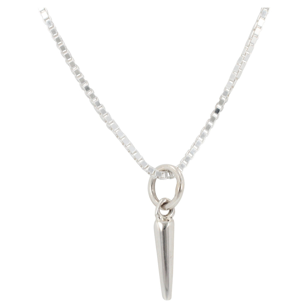 Small Skinny Spike Necklace in Sterling Silver