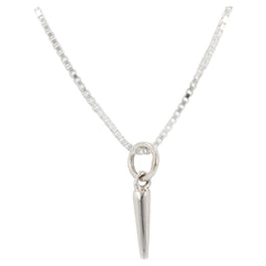 Small Skinny Spike Necklace in Sterling Silver