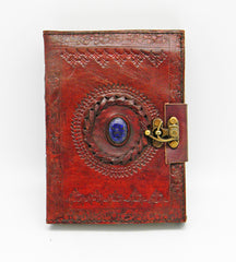 Leather Stone Eye Journal 5x7