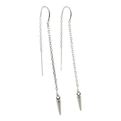 Small Skinny Spike Threader Earrings