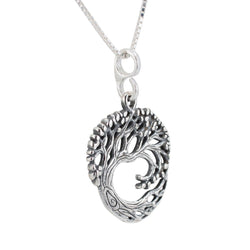 Celtic Family Tree of Life Necklace in Sterling Silver