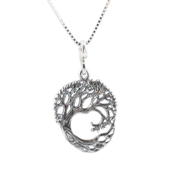 Celtic Family Tree of Life Necklace in Sterling Silver