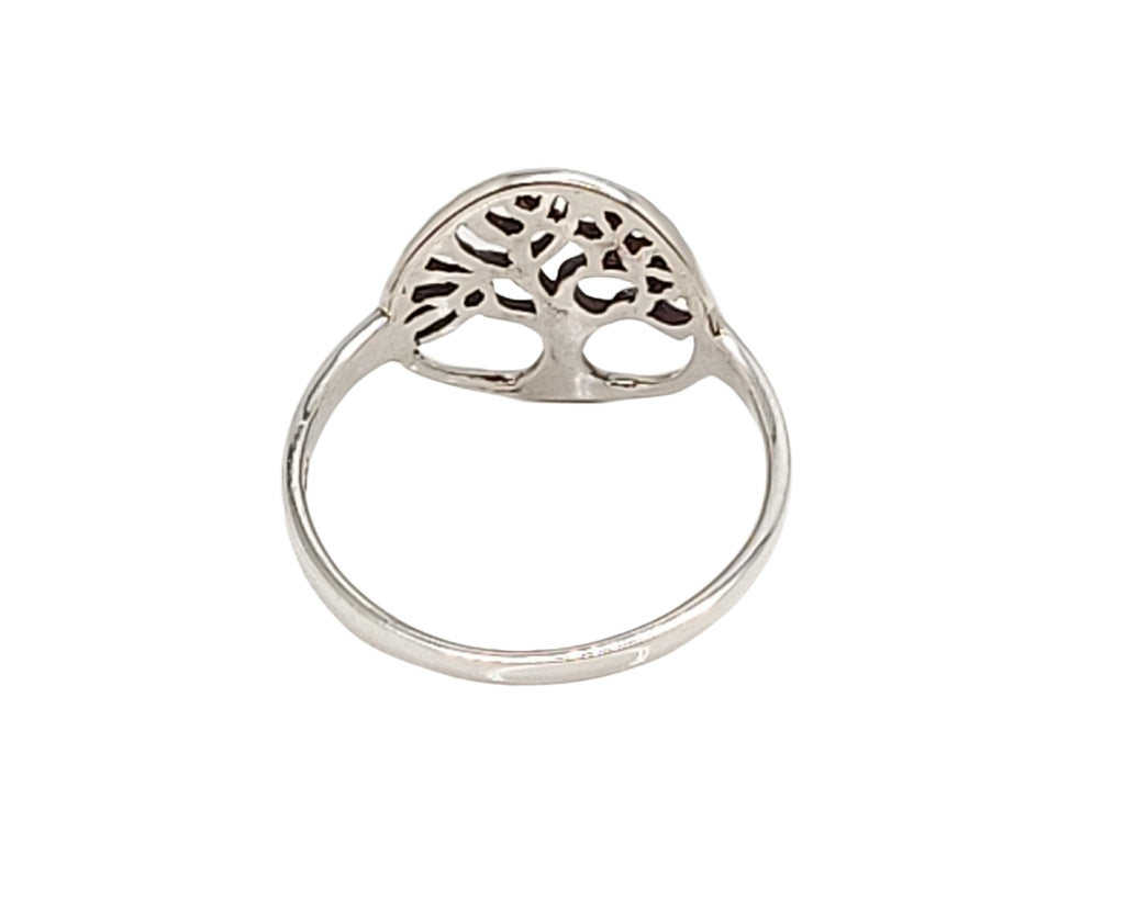 Tree of Life Ring in Sterling Silver, Cut Out Design
